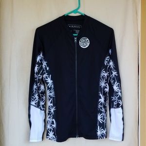 Ripcurl rashguard long sleeve, zip front. XL.
